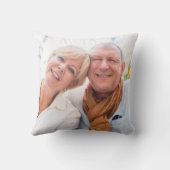 Rose Garland 45. 65. Hochzeitstag Foto Kissen (Rückseite)