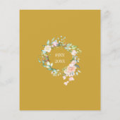 Rose Garland 50 Jahre Einladung (Rückseite)