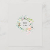 Rose Garland 70 Jahre Einladung (Rückseite)