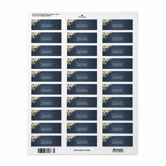 Rose Garland Boho Dusty Blue Wedding (Vorne)