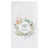 Rose Garland Bridesmaid Bachelorette Kleine Geschenktüte (Rückseite)