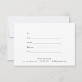 Rose Garland Geschenkgutschein (Rückseite)