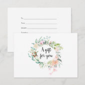 Rose Garland Geschenkgutschein (Vorne/Hinten)