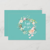 Rose Garland Geschenkgutschein (Vorne/Hinten)