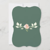 Rose Garland Kinderdusche / Sprinkle Einladung (Rückseite)