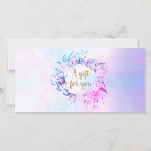 Rose Garland Script Geschenkgutschein (Vorderseite)