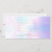 Rose Garland Script Geschenkgutschein (Rückseite)