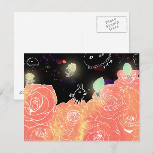 Rose Garten 2014 Postkarte (Vorne/Hinten)