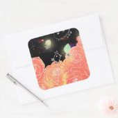 Rose Garten 2014 Quadratischer Aufkleber (Umschlag)