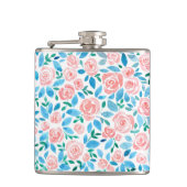 Rose Garten 2 Flachmann (Vorderseite)