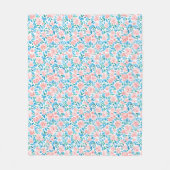 Rose Garten 2 Fleecedecke (Vorderseite)