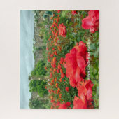Rose Garten Hever Burg Kent Landschaftliches Bild Puzzle (Vertikal)