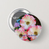 Rose Gärten! Knöpfe Rosensteine Blume Button (Vorne & Hinten)