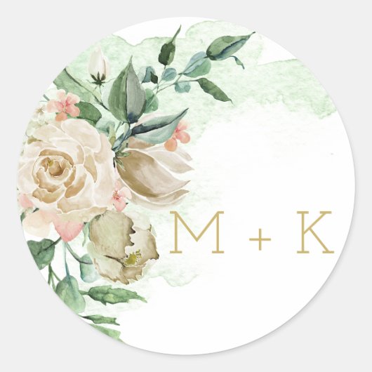 Rose Gartenanlage Umschlag Aufkleber (Vorderseite)