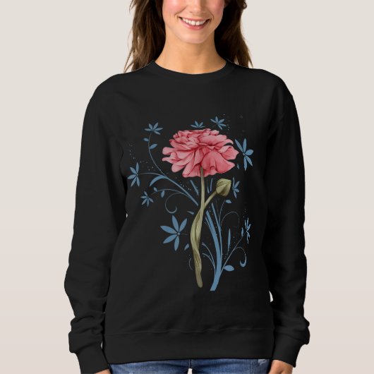 Rose Gartenarbeit Sweatshirt (Vorderseite)