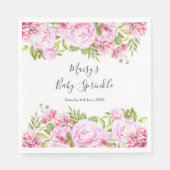 Rose Gartengarten Moderne Grüne Weinroute Mendrisi Serviette (Vorderseite)