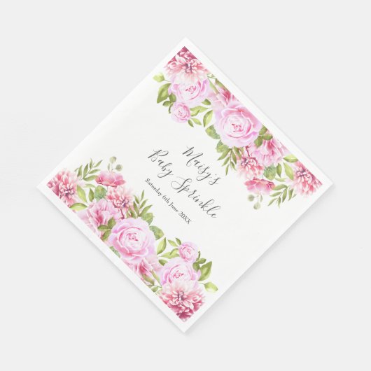 Rose Gartengarten Moderne Grüne Weinroute Mendrisi Serviette (Ecke)