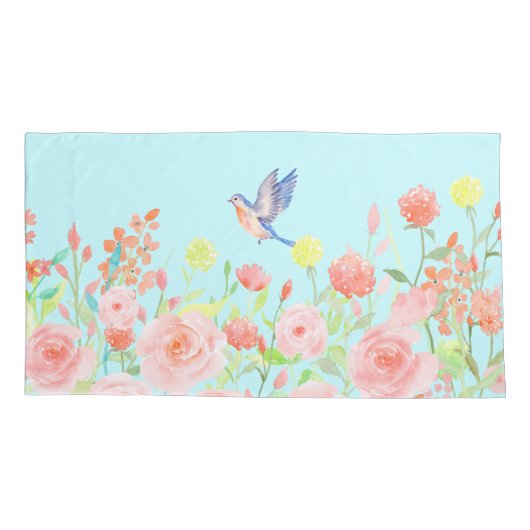 Rose Gartenkissenbedeckung umkehrbar Farbe 2 Kissenbezug (Rückseite)