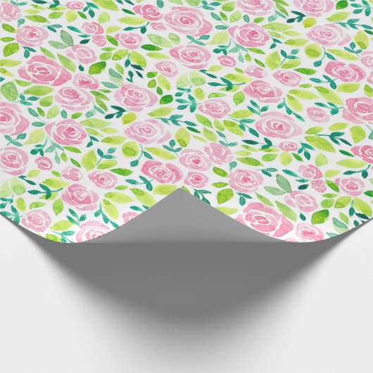 Rose-Gartenpapier Geschenkpapier (Ecke)