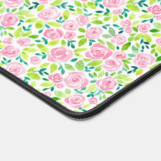 Rose-Gartenpapier Schreibtischunterlage (Ecke)