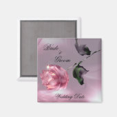 Rose Gastgeschenk Hochzeit Magnet (Vorderseite/Rückseite)