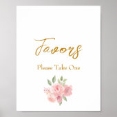 ROSE Gastgeschenk Hochzeit Poster (Vorne)