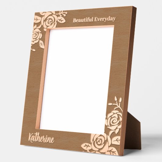 Rose Geätzte Rahmen (Links)