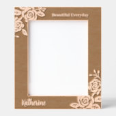 Rose Geätzte Rahmen (Vorderseite)