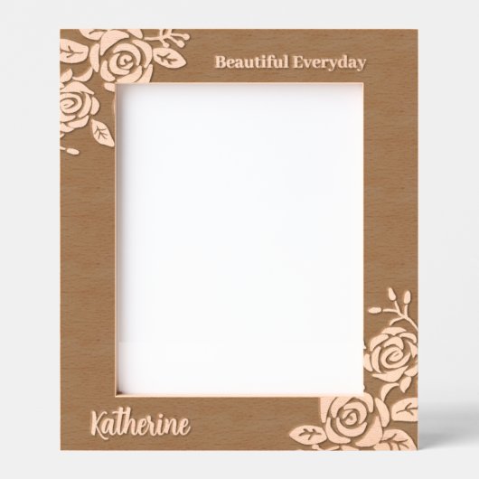 Rose Geätzte Rahmen (Vorderseite)