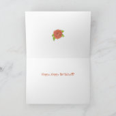 Rose Geburtskarte Karte (Innenseite)