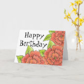 Rose Geburtskarte Karte (Gelbe Blume)