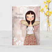 Rose - Geburtskarte Karte (Gelbe Blume)