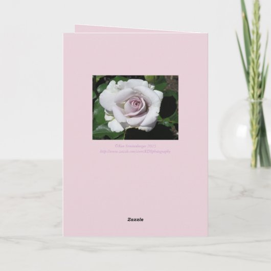 Rose / GEBURTSTAG Karte (Rückseite)