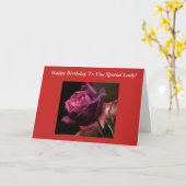 Rose Geburtstagkarte Karte (Gelbe Blume)