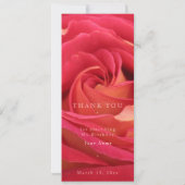 Rose Geburtstagsfeier Einladung (Rückseite)