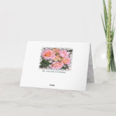 Rose Geburtstagskarte für Mama Karte (Rückseite)