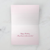 Rose Geburtstagskarte Karte (Innenseite)