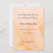 Rose-Gedenkdienst für Blumenmuster Einladung (Vorderseite)