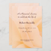 Rose-Gedenkdienst für Blumenmuster Einladung (Vorne/Hinten)