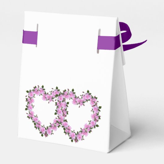 Rose Gefälligkeitsbox Geschenkschachtel (Rückseite)