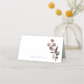 Rose geklappte Hochzeitsskala mit Fischmehl Platzkarte (Rückseite)