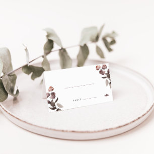 Rose geklappte Hochzeitsskala mit Fischmehl Platzkarte