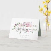 Rose | Geklapptes Foto Dankeschön Karte (Gelbe Blume)