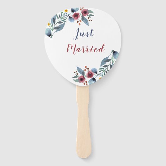 Rose, Gelb und Blu Fächer (Rückseite)