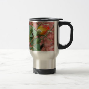 Rose gelb und orange reisebecher