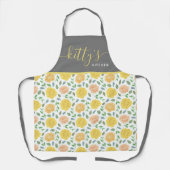 Rose Gelb und Pfirsichfarben - Multimedia-Schürze Schürze (Vorderseite)