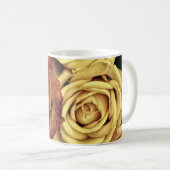 Rose gelb und rot kaffeetasse (VorderseiteRechts)