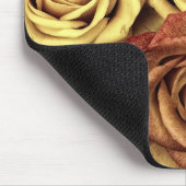 Rose gelb und rot mousepad (Ecke)
