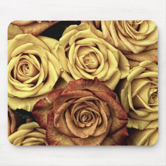 Rose gelb und rot mousepad (Vorne)
