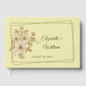 Rose - Gelbe Hochzeit Gästebuch (Vorderseite)